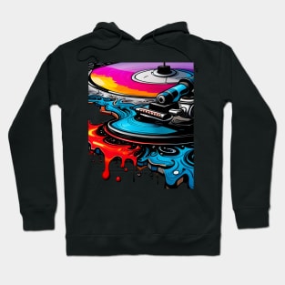 Colorful turntable Hoodie